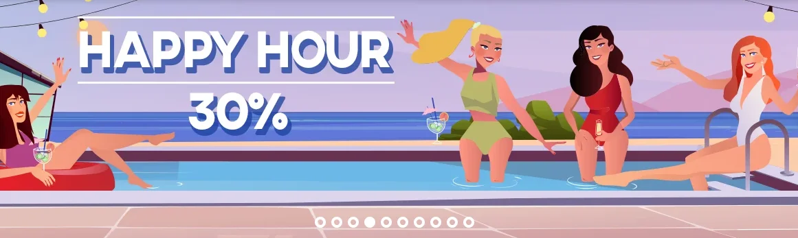 Happy Hour 30% bonus Azur Casino